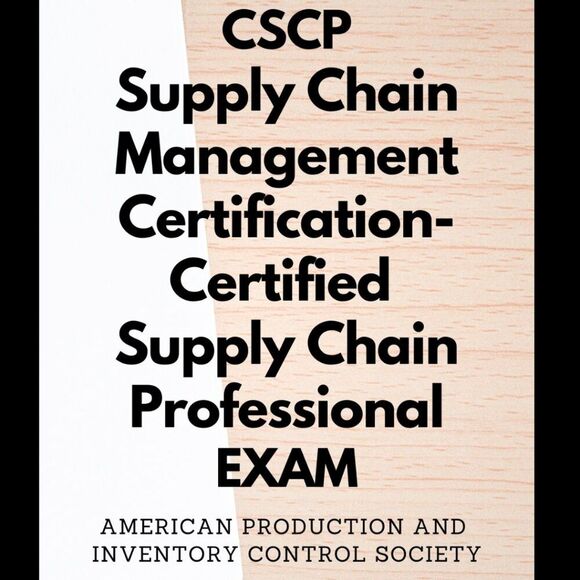 Printout CSCP Certified Supply Chain Management Professional Exam - Picture 1 of 6